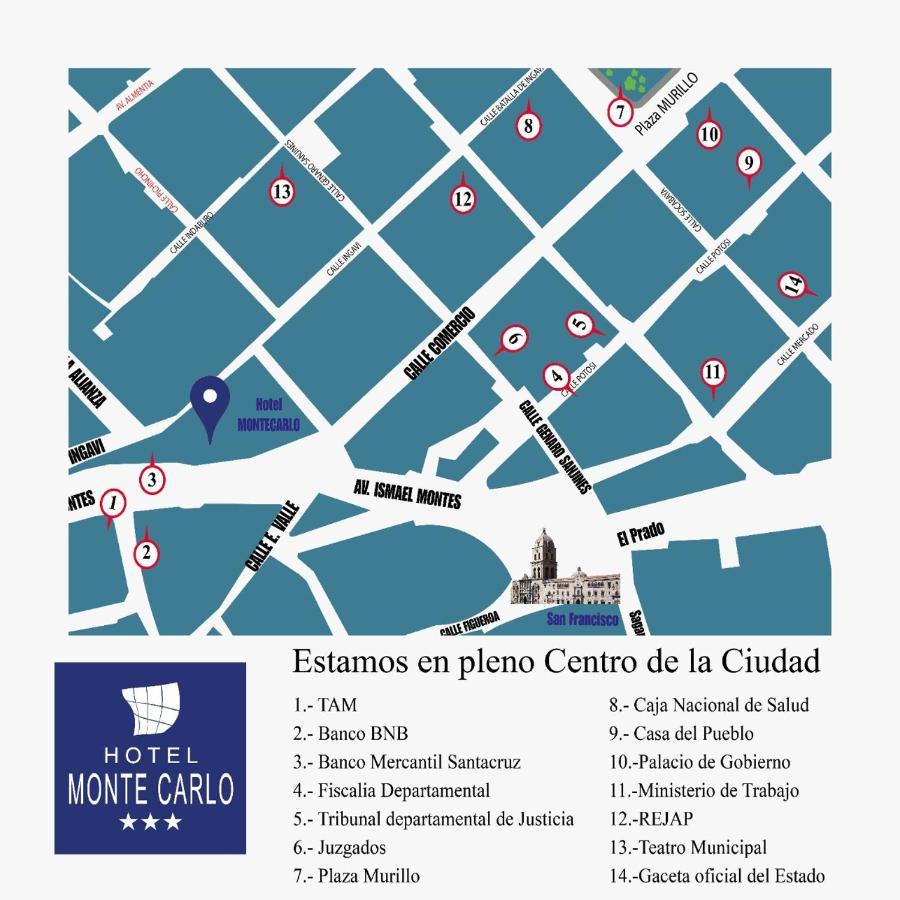 Hotel Monte Carlo La Paz Exteriör bild